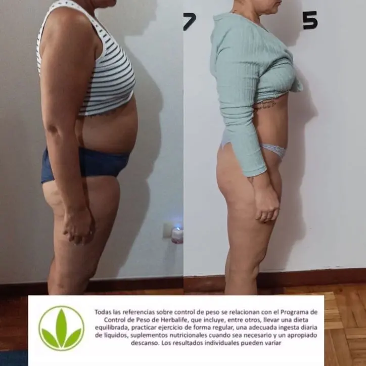 Antes y después con Herbalife 9 antes y despues